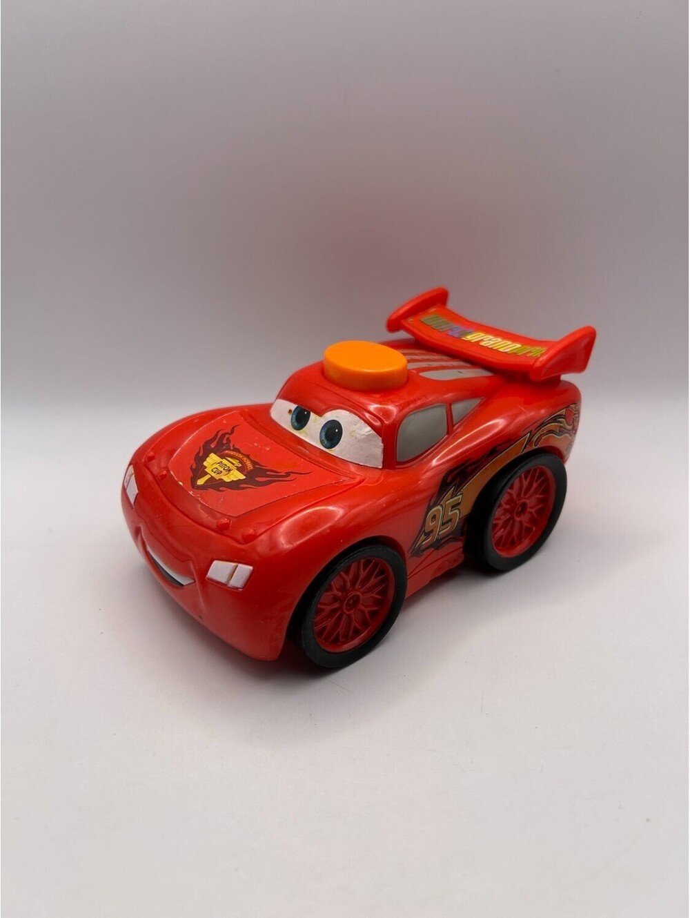 Fisher-Price 95 Shake 'N Go Lightning McQueen Toy Race Car Red Piston